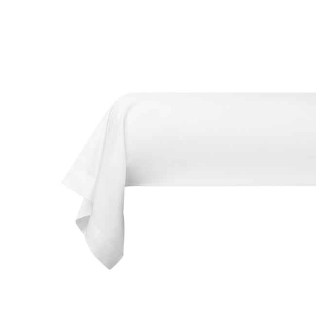 Taie De Traversin   Percale De Coton - LES PLANCHES blanc <span itemprop=