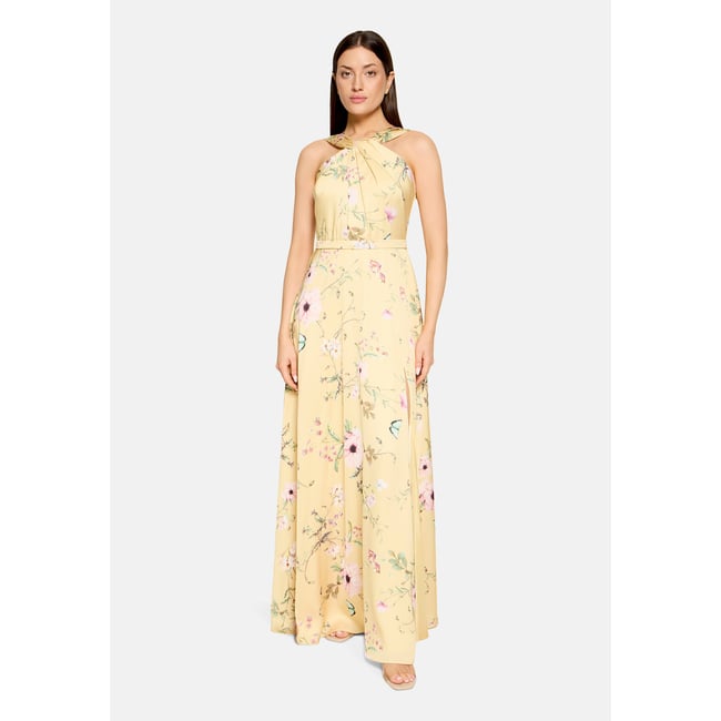 Robe de soirée à imprimé à fleurs - VERA MONT