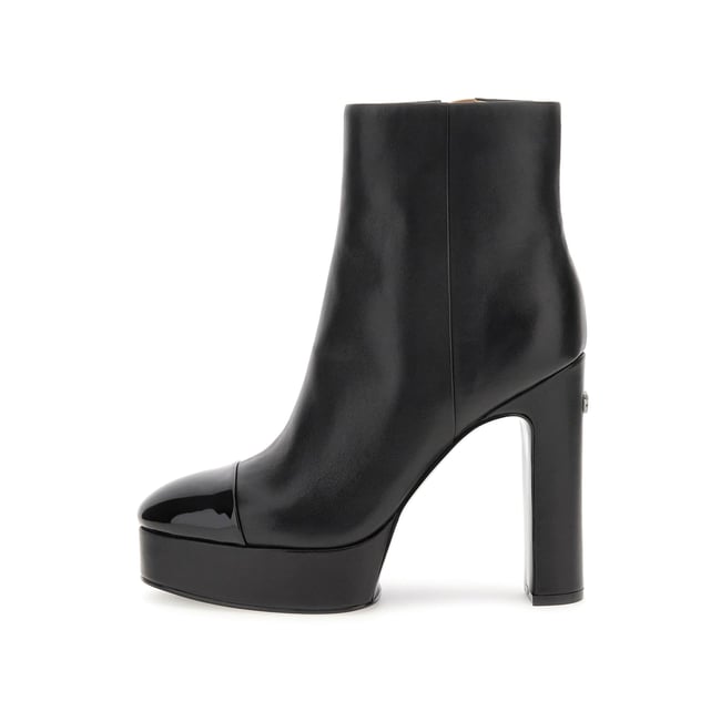Bottines Pernita Cuir Mélangé noir <span itemprop=