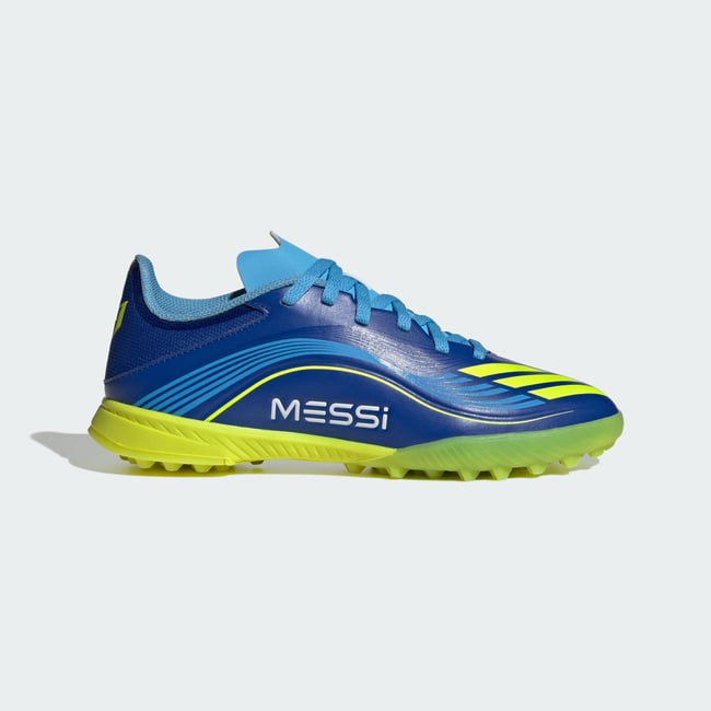 Chaussure F50 Messi League Turf Enfants Chaussure F50 Messi League Turf Enfants royal blue / solar yellow / semi blue burst <span itemprop=