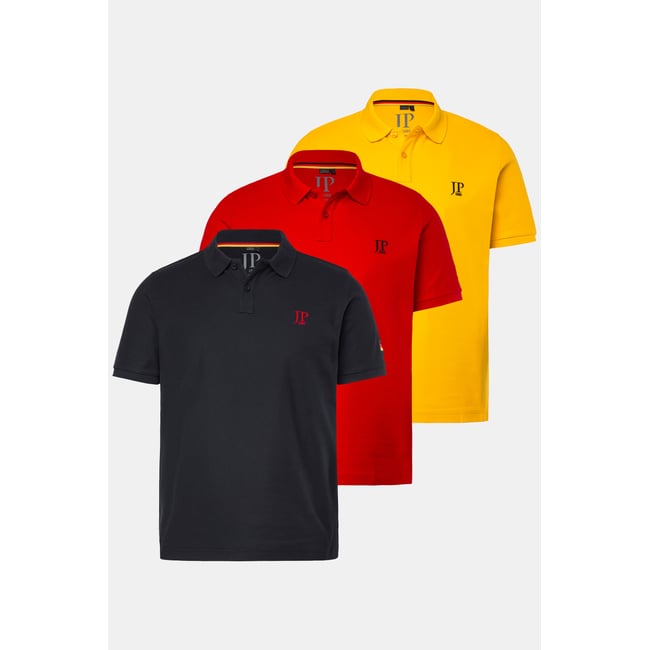 lots de 3 polos de football à manches noir <span itemprop=