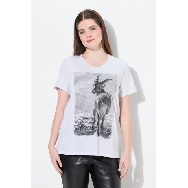 T-shirt motif traditionnel bavarois. Col - ULLA POPKEN