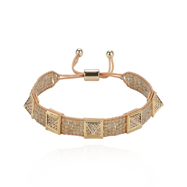 Bracelet réglable perles tissées avec charms SILLAGE - HIPANEMA