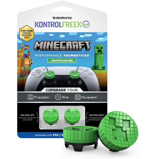 Accessoire manette Minecraft Creeper PS5 Kit - STEELSERIES