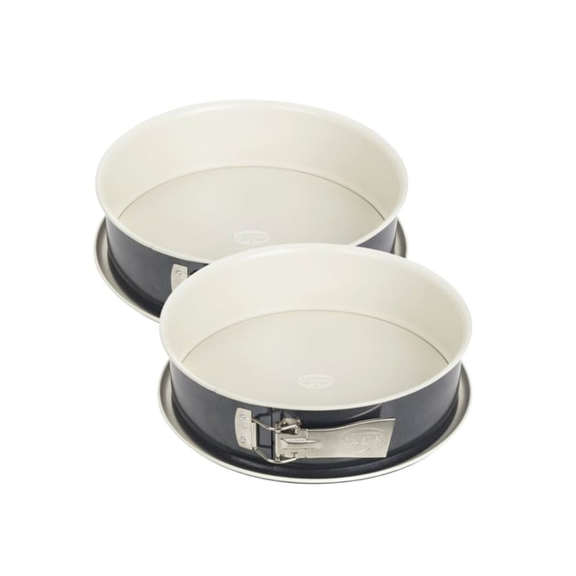 Ensemble de 2 Moules à manqué à charnière 26 cm BACK-TREND blanc <span itemprop=