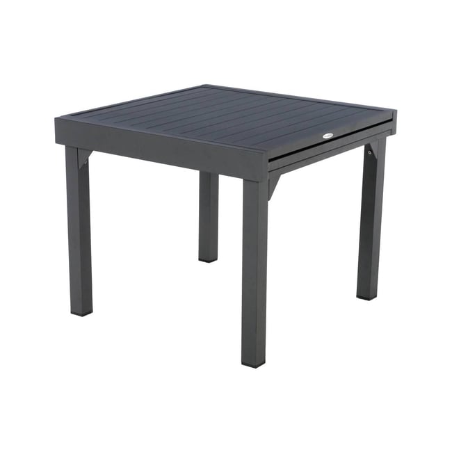 Table de jardin extensible 8 places PIAZZA gris graphite <span itemprop=