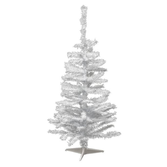 Sapin Élégant 100 cm blanc Couleur blanc <span itemprop=