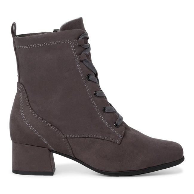 Jana Bottines Femme à Lacets Vegan - Confort Largeur H - Style Tendance Et Polyvalent