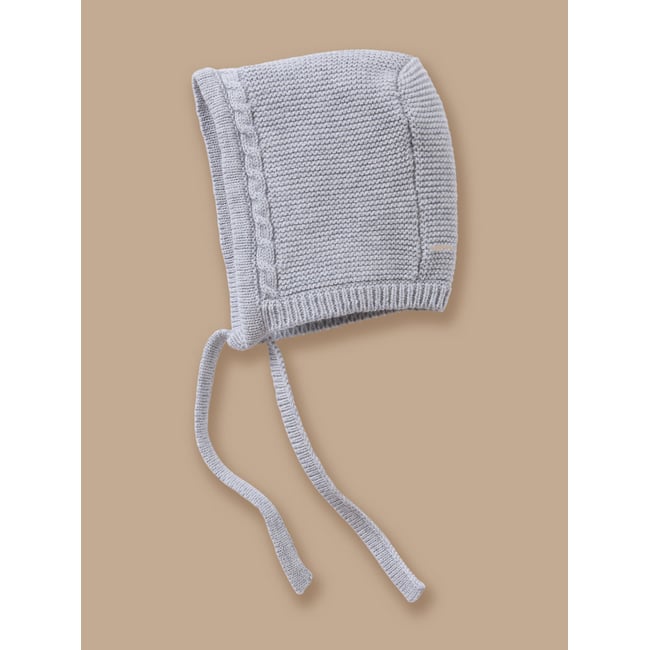 Béguin laine et coton gris chine clair <span itemprop=