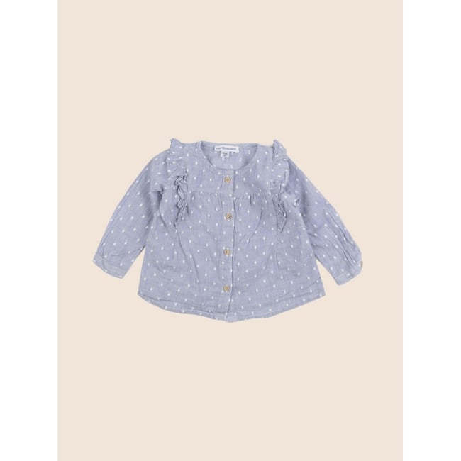 Blouse - Très bon état bleu <span itemprop=