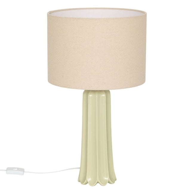 Lampe cylindrique en acier VINNY Couleur vert <span itemprop=