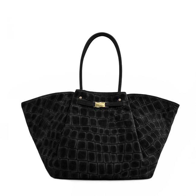 Grand sac cabas en cuir grainé et croûte de cuir OFF CAMPUS - OH MY BAG