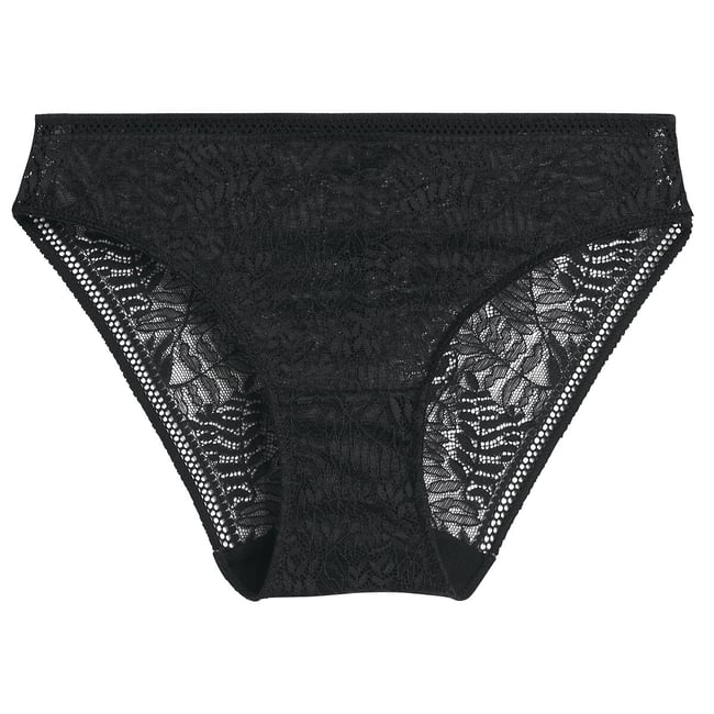 Culotte en dentelle Léonie noir <span itemprop=