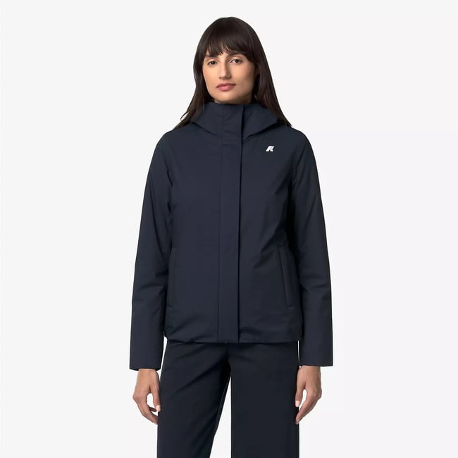 Coupe-vent mi-long, LIL TWILL SOFT BEAVER bleu gris <span itemprop=