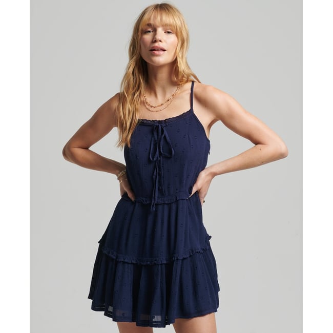 Robe caraco brodée vintage - SUPERDRY