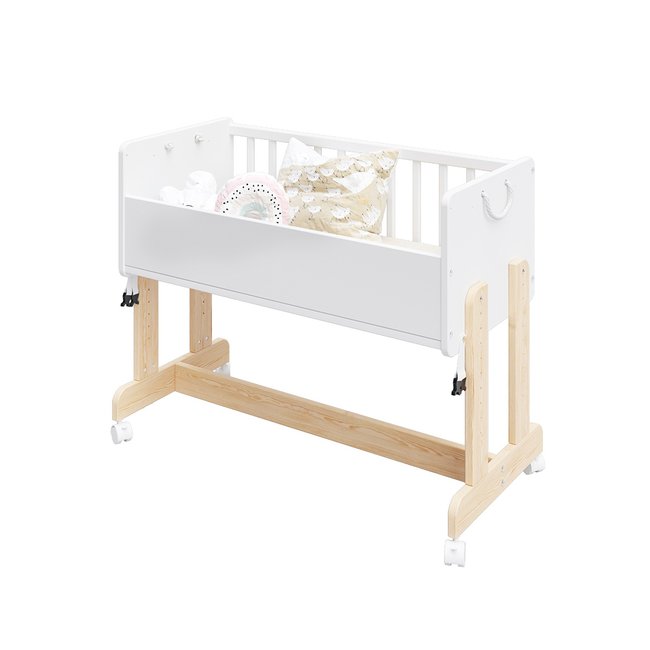 Berceau Lit Cododo 5 en 1 - ORNELLA - Matelas inclus - Blanc - PREMIERS MOMENTS
