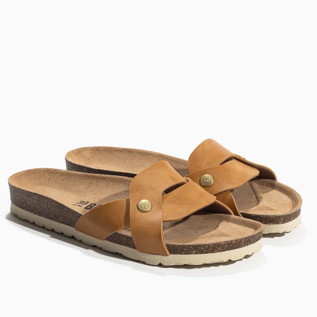 Sandales KLIMT pour femme camel <span itemprop=