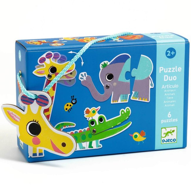 DJECO T&G Passeggino Crazy Motors Visitor X - Giocattolo In Legno Per Bambini, Multicolore