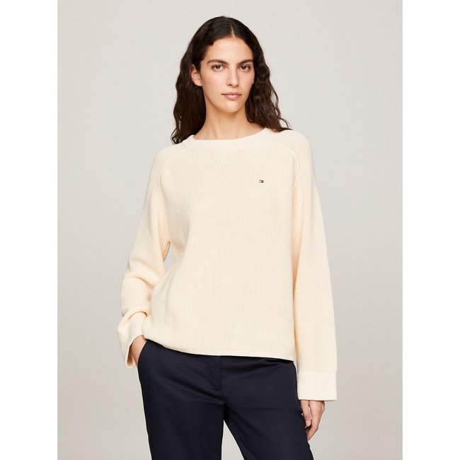 Pullover mit rundem Ausschnitt gelb <span itemprop=