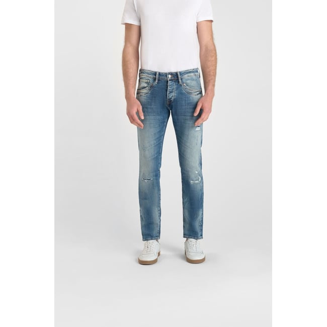 Jeans slim stretch 700/11, longueur 34 blue <span itemprop=