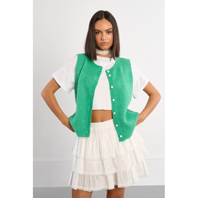 Gilet sans manches, boutonné - LILI SIDONIO
