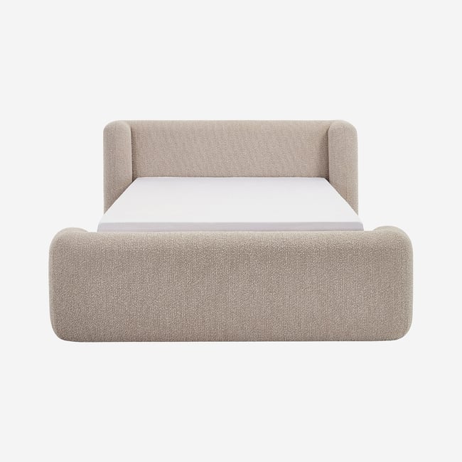 Lit en tissu bouclette OLBIA - HABITAT