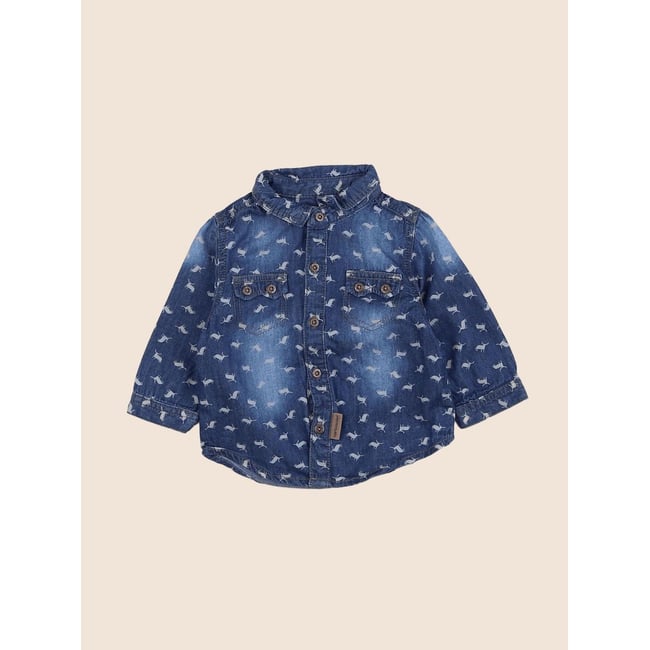 Chemise - Très bon état bleu <span itemprop=