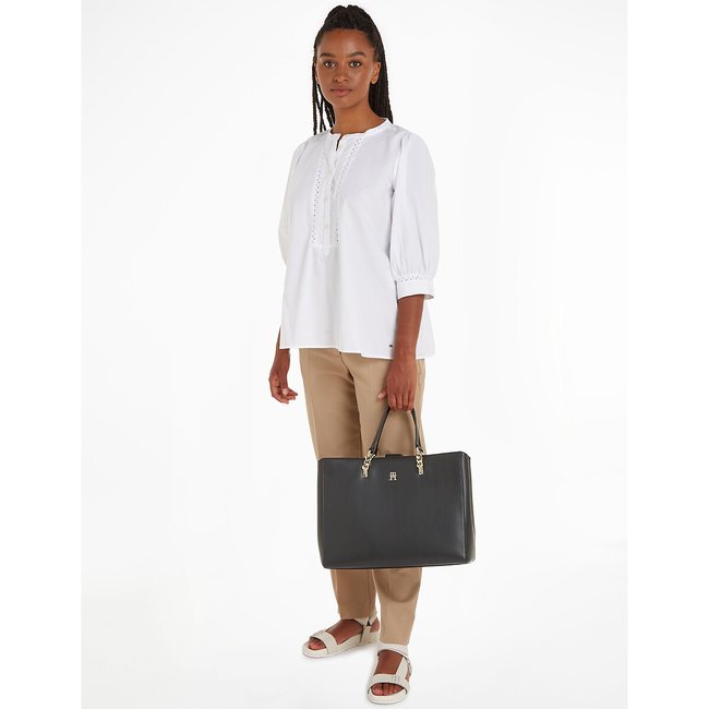 Borsa tote bag nero TOMMY HILFIGER