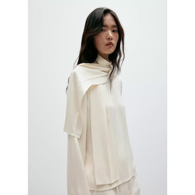 Blouse grana écru <span itemprop=