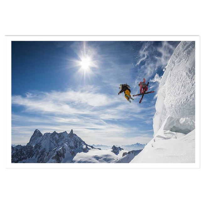 Affiche sport Jumping ski - HEXOA