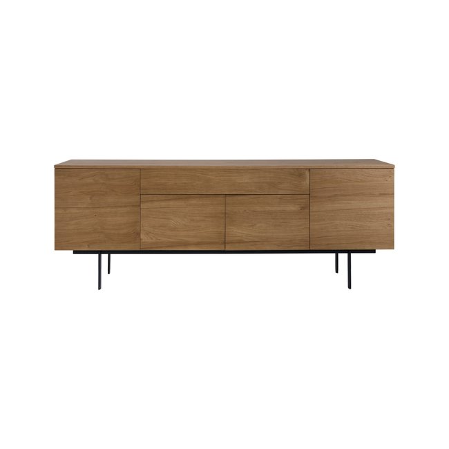 Buffet 4 portes bois pieds métal Mattéo Couleur multicolore <span itemprop=