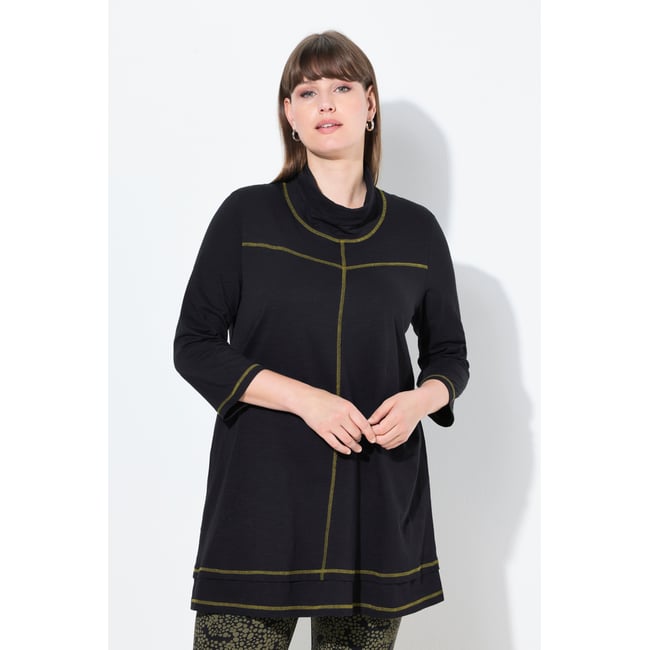 Blouse en coton bio noir <span itemprop=