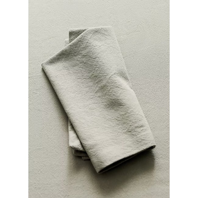 Serviettes en coton délavé 45 x 45 cm - MANGO HOME