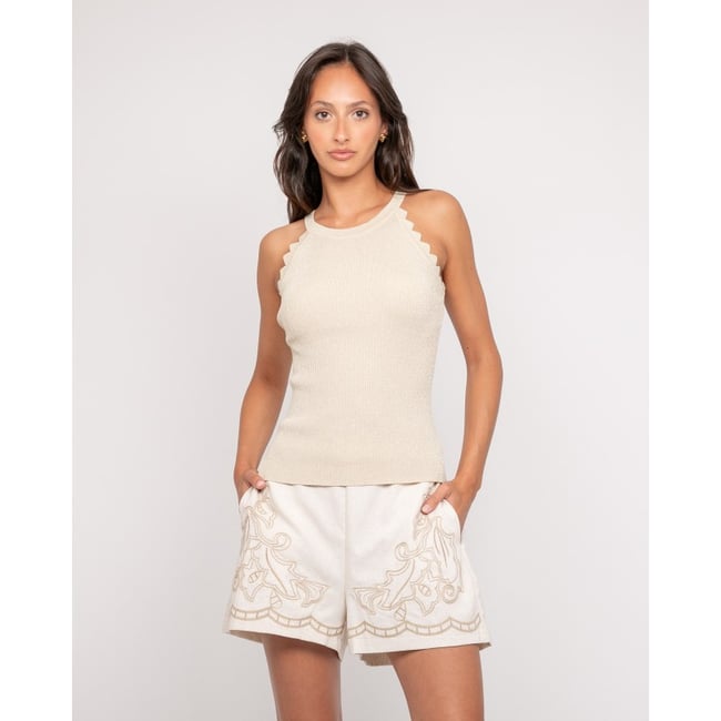 Top Maille Fil textile Farmini v002235 <span itemprop=