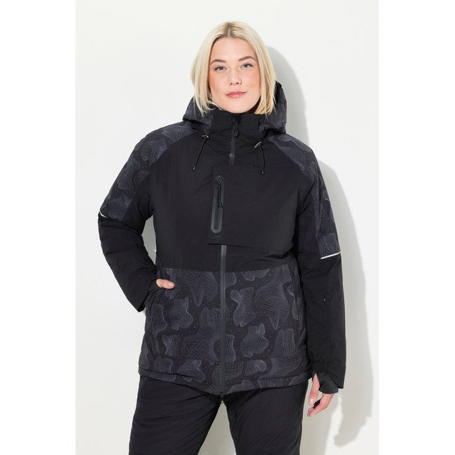 Veste technique HYPRAR, tissu imperméable noir <span itemprop=