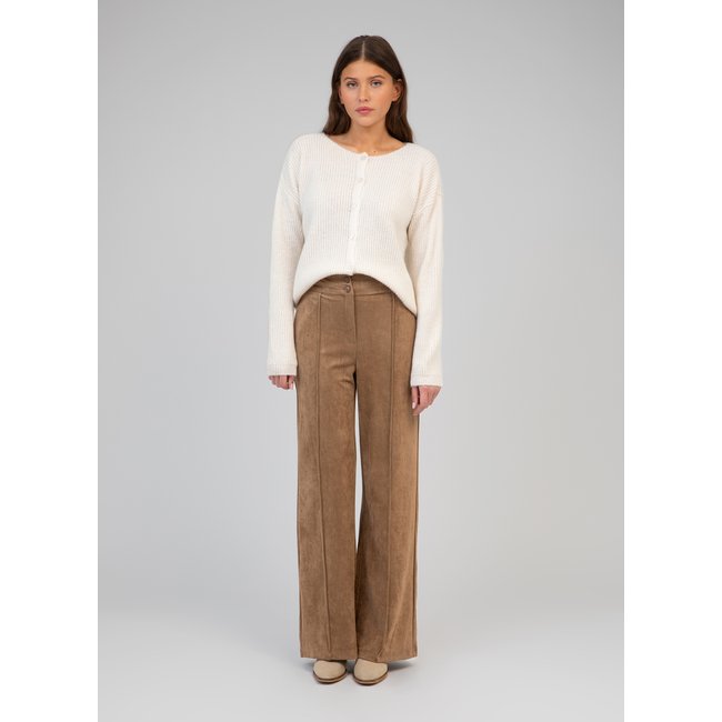 PANTALON PATRYNA camel uni <span itemprop=