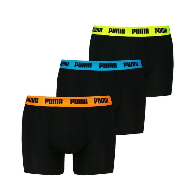Lot de 3 boxers Everyday ceinture turquoise+orange+jaune <span itemprop=