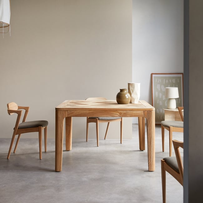 Table à manger, RUTH Couleur naturel <span itemprop=