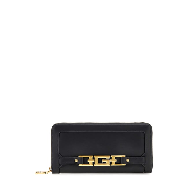 Portefeuille Cristina En Cuir Véritable noir <span itemprop=