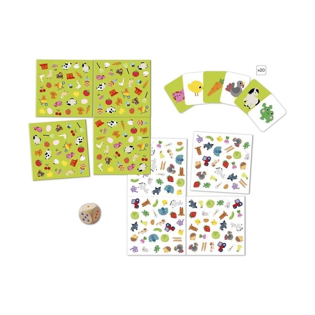 Janod – Mon Premier Cherche Et Trouve Les Animaux – Jeu D’Observation Dès 3 Ans, Plateau Double-Face Et Dé En Bois !