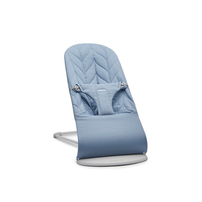 Bliss petal quilted cotton bouncer, blue, BABYBJORN