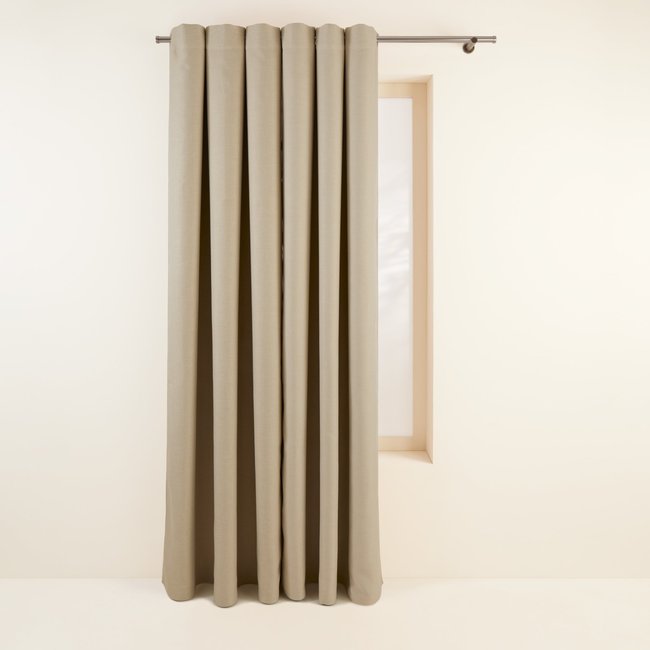 Rideau en Effet naturel obscurcissant à 80% LINA naturel <span itemprop=