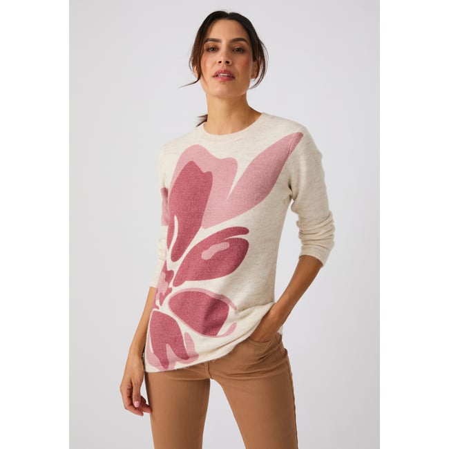 Pull toucher doux imprimé - DAMART