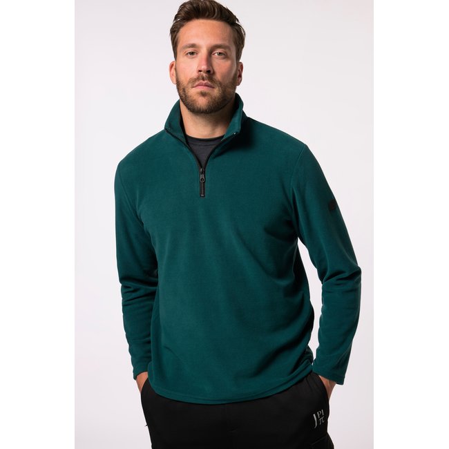 Veste en polaire pétrole foncé <span itemprop=