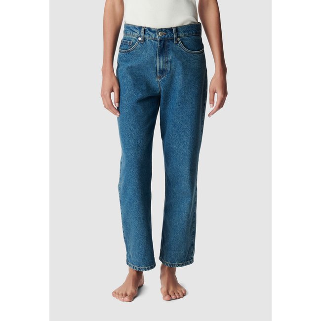 Jean boyfriend cropped Charlotte turquoise <span itemprop=