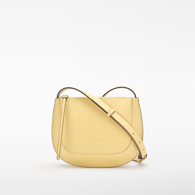 Sac Dorna en cuir avec fermeture à glissière ocre <span itemprop=