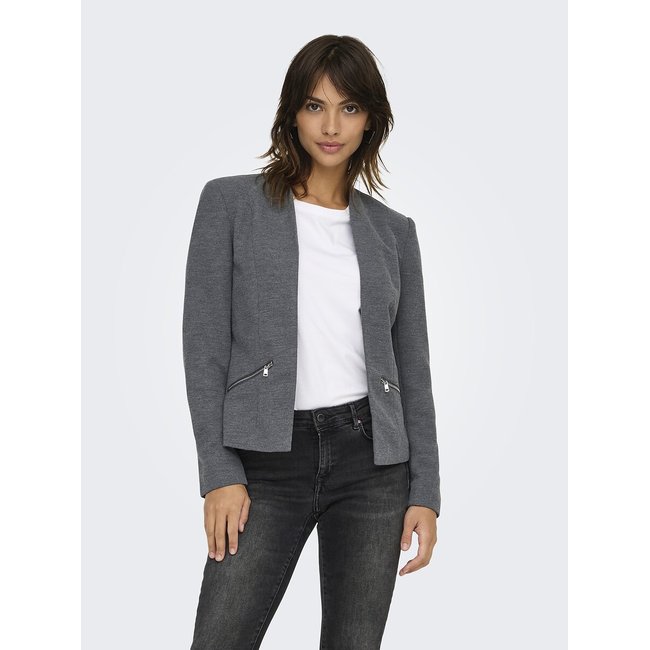 Chaqueta corta medium grey <span itemprop=