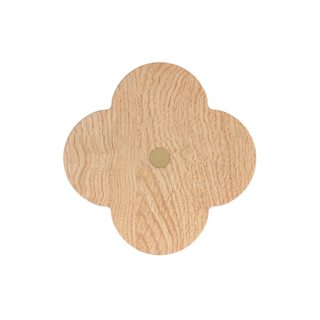 Patère fleur en chêne ANDREE - HARTO