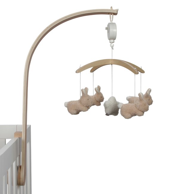 Mobile musical en bois Baby Bunny - LITTLE DUTCH