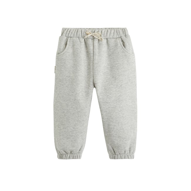 Pantalon enfant en molleton gris <span itemprop=